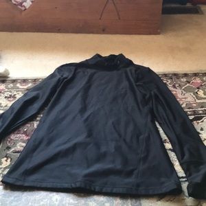 Quick-Dry Long Black Turtleneck